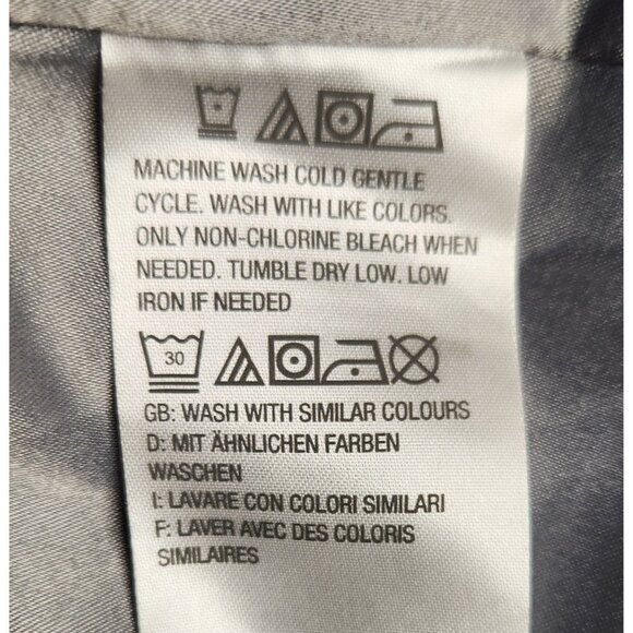 Isaac Mizrahi Live! Size 22W Seersucker Motorcycle Jacket Gray White Striped - Picture 6 of 6